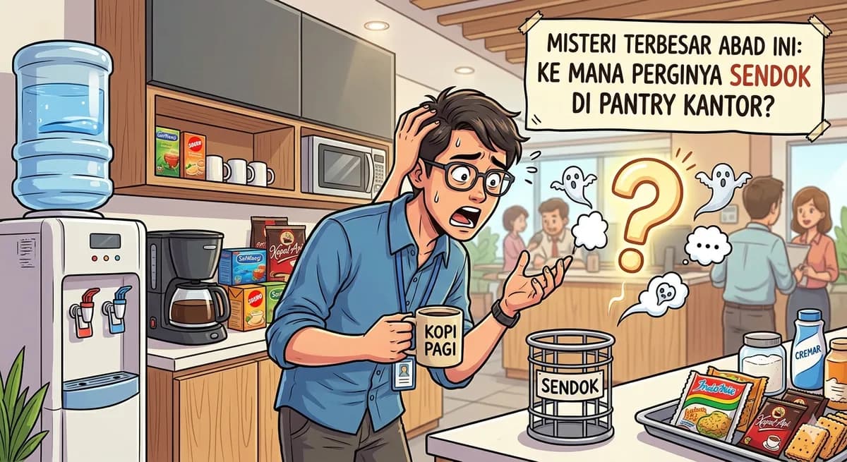 Misteri Terbesar Abad Ini: Ke Mana Perginya Sendok di Pantry Kantor?