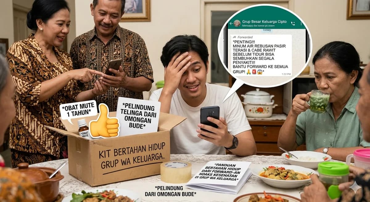 Panduan Bertahan Hidup dari Forward-an Hoaks Kesehatan di Grup WA Keluarga