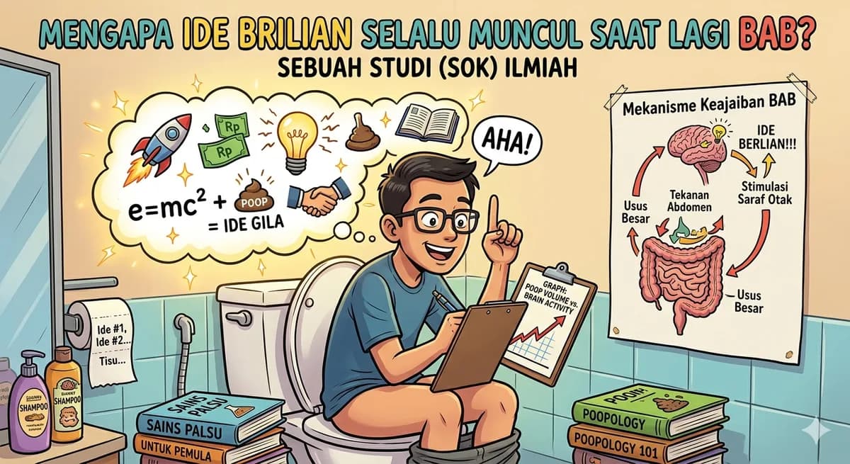 Mengapa Ide Brilian Selalu Muncul Saat Lagi BAB? Sebuah Studi (Sok) Ilmiah