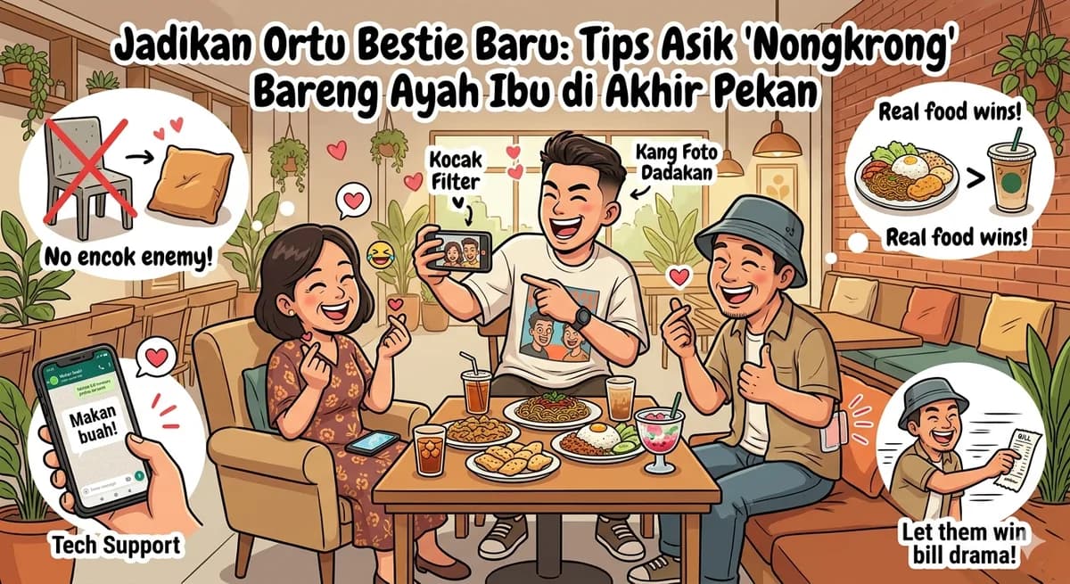 Jadikan Ortu Bestie Baru: Tips Asik 'Nongkrong' Bareng Ayah Ibu di Akhir Pekan