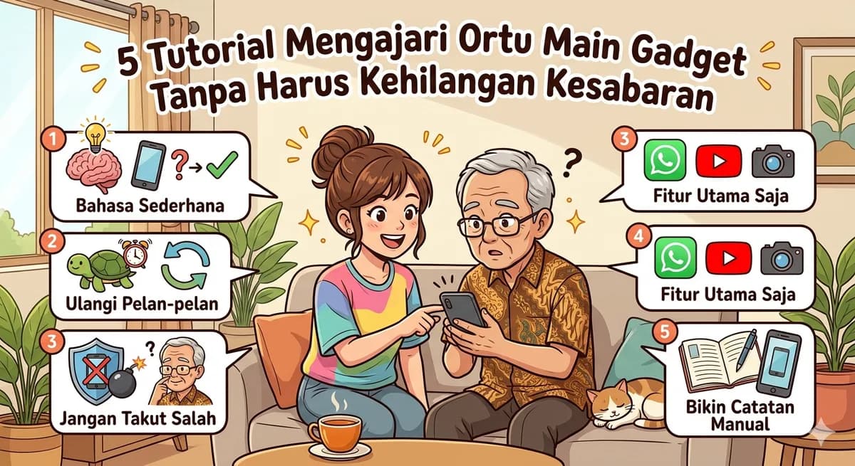 5 Tutorial Mengajari Ortu Main Gadget Tanpa Harus Kehilangan Kesabaran