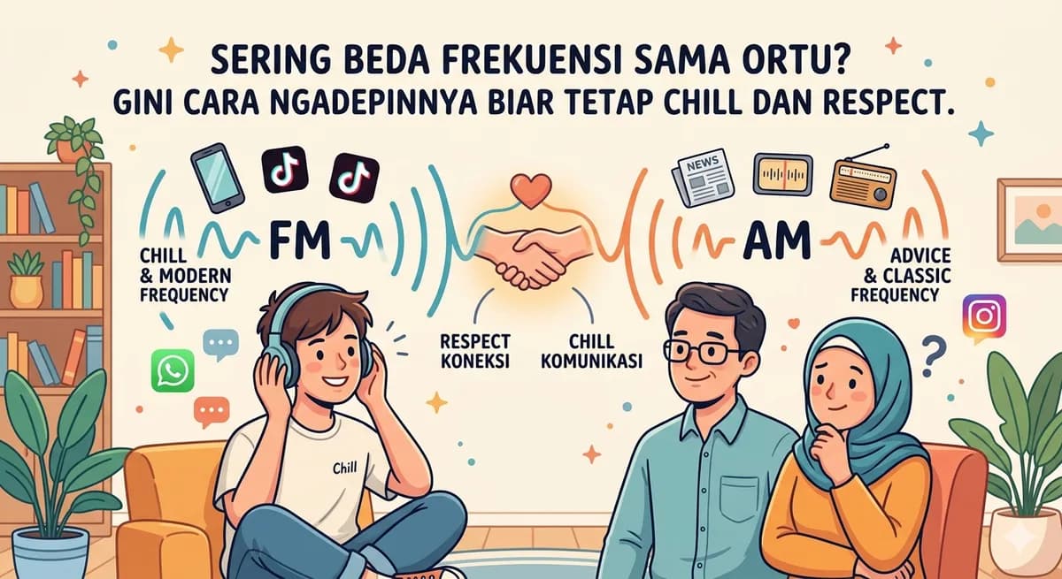 Sering Beda Frekuensi Sama Ortu? Gini Cara Ngadepinnya Biar Tetap Chill dan Respect