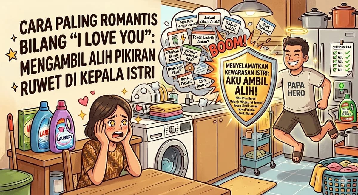 Cara Paling Romantis Bilang "I Love You": Mengambil Alih Pikiran Ruwet di Kepala Istri