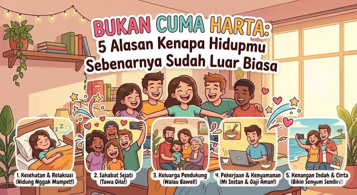 Bukan Cuma Harta: 5 Alasan Kenapa Hidupmu Sebenarnya Sudah Luar Biasa