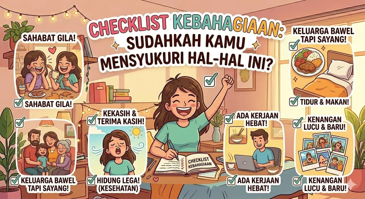 Checklist Kebahagiaan: Sudahkah Kamu Mensyukuri Hal-Hal Ini?