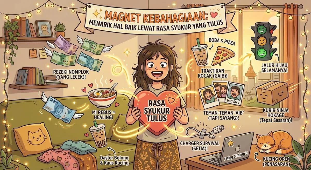 Magnet Kebahagiaan: Menarik Hal Baik Lewat Rasa Syukur yang Tulus