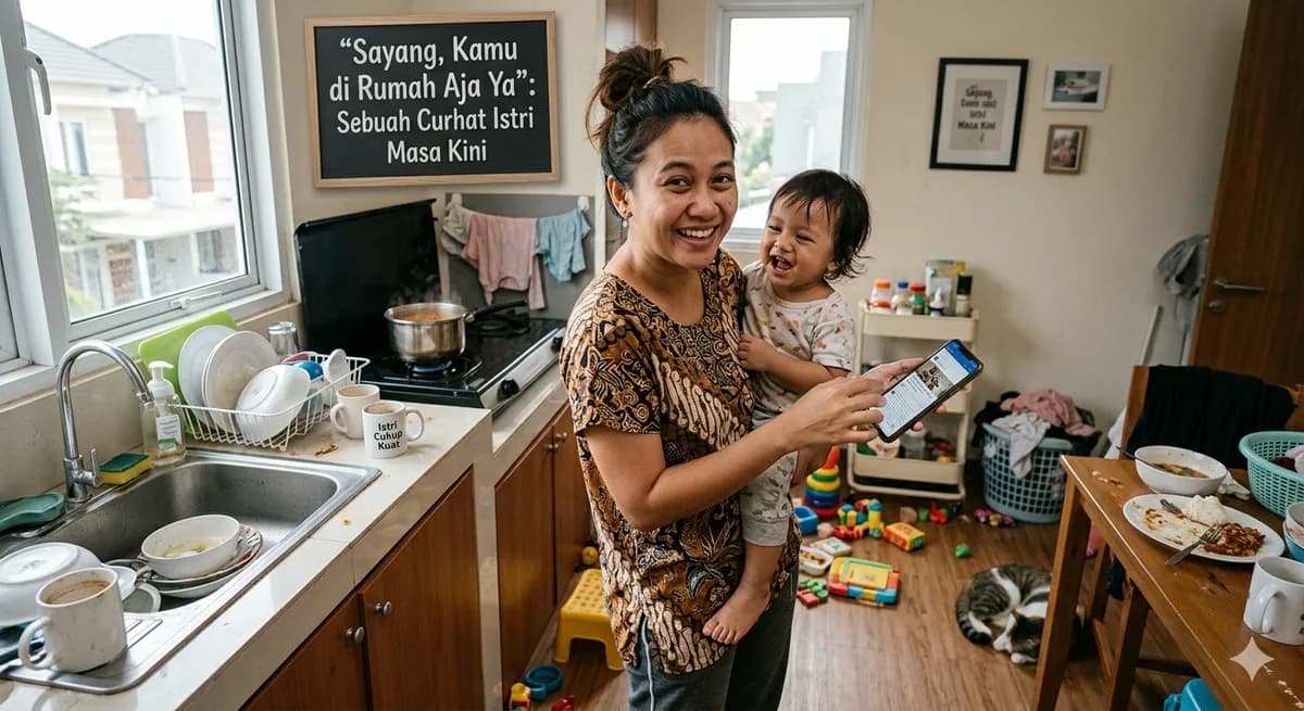 "Sayang, Kamu di Rumah Aja Ya": Sebuah Curhat Istri Masa Kini