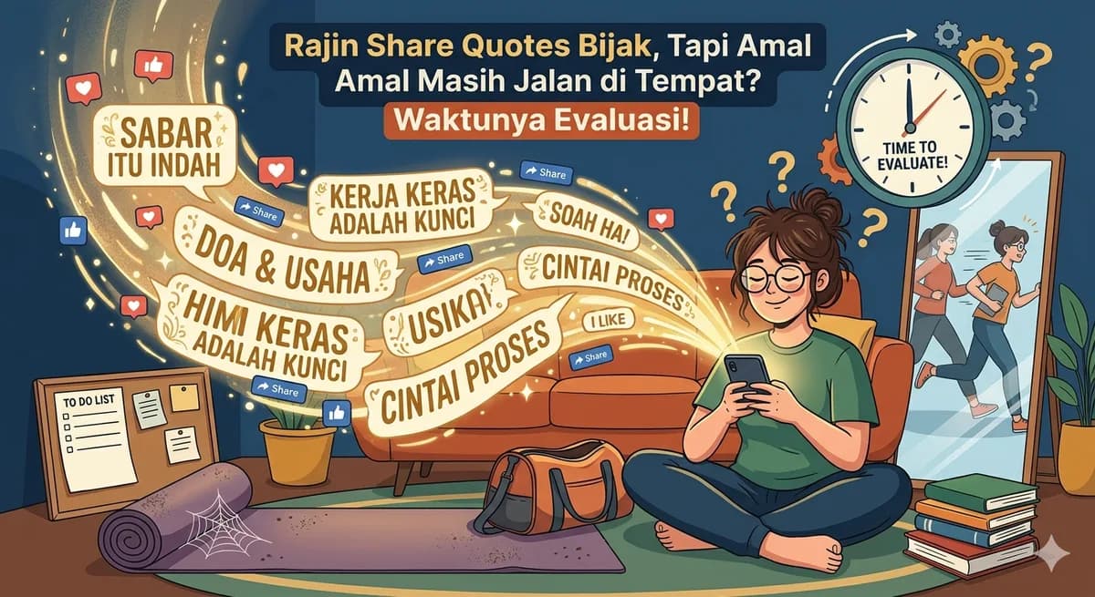 Rajin Share Quotes Bijak, Tapi Amal Masih Jalan di Tempat? Waktunya Evaluasi!