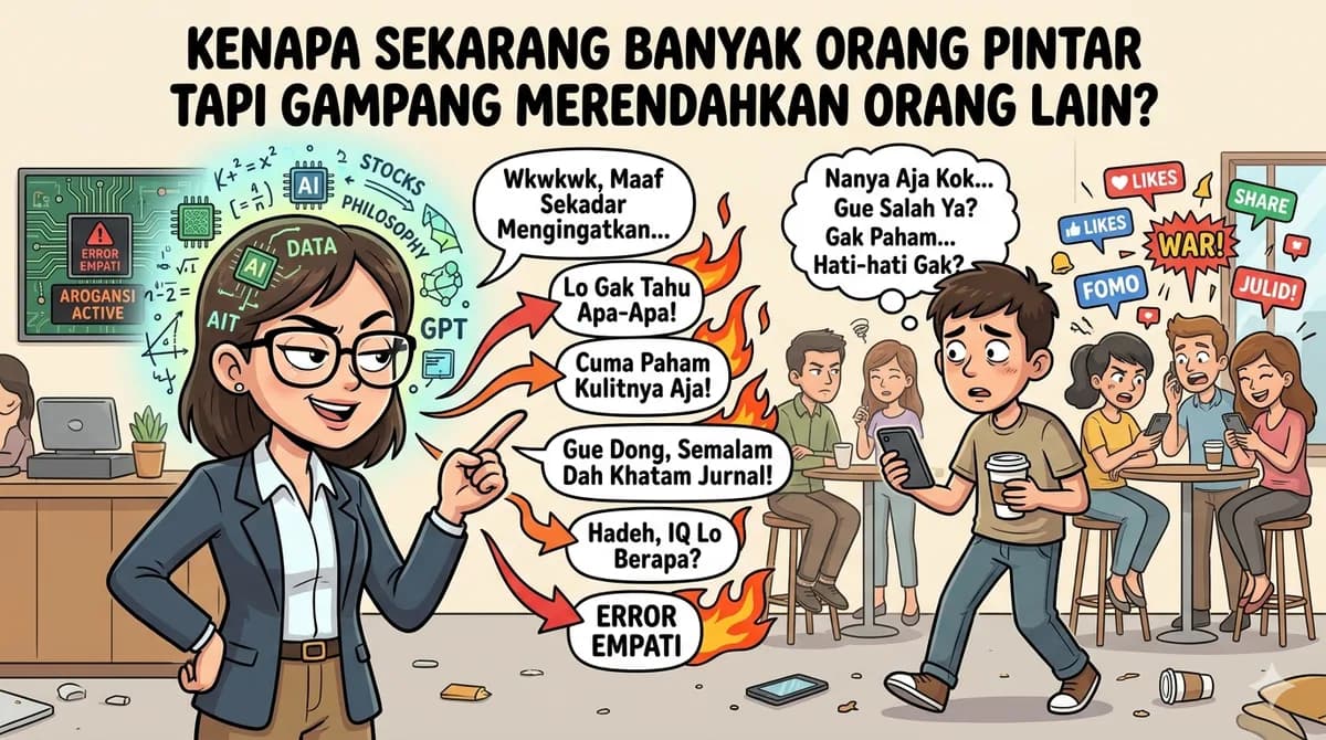 Kenapa Sekarang Banyak Orang Pintar tapi Gampang Merendahkan Orang Lain?