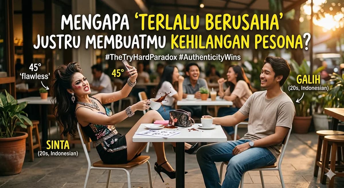 Mengapa "Terlalu Berusaha" Justru Membuatmu Kehilangan Pesona?