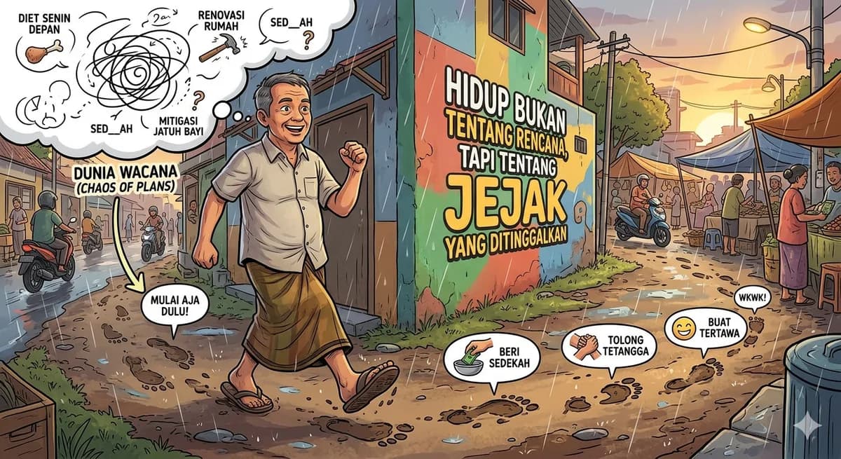 Hidup Bukan Tentang Rencana, Tapi Tentang Jejak yang Ditinggalkan