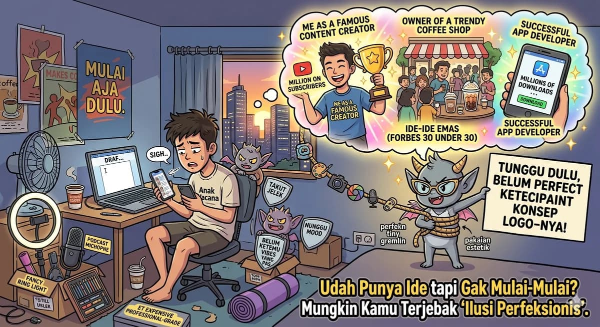 Udah Punya Ide tapi Gak Mulai-Mulai? Mungkin Kamu Terjebak "Ilusi Perfeksionis"