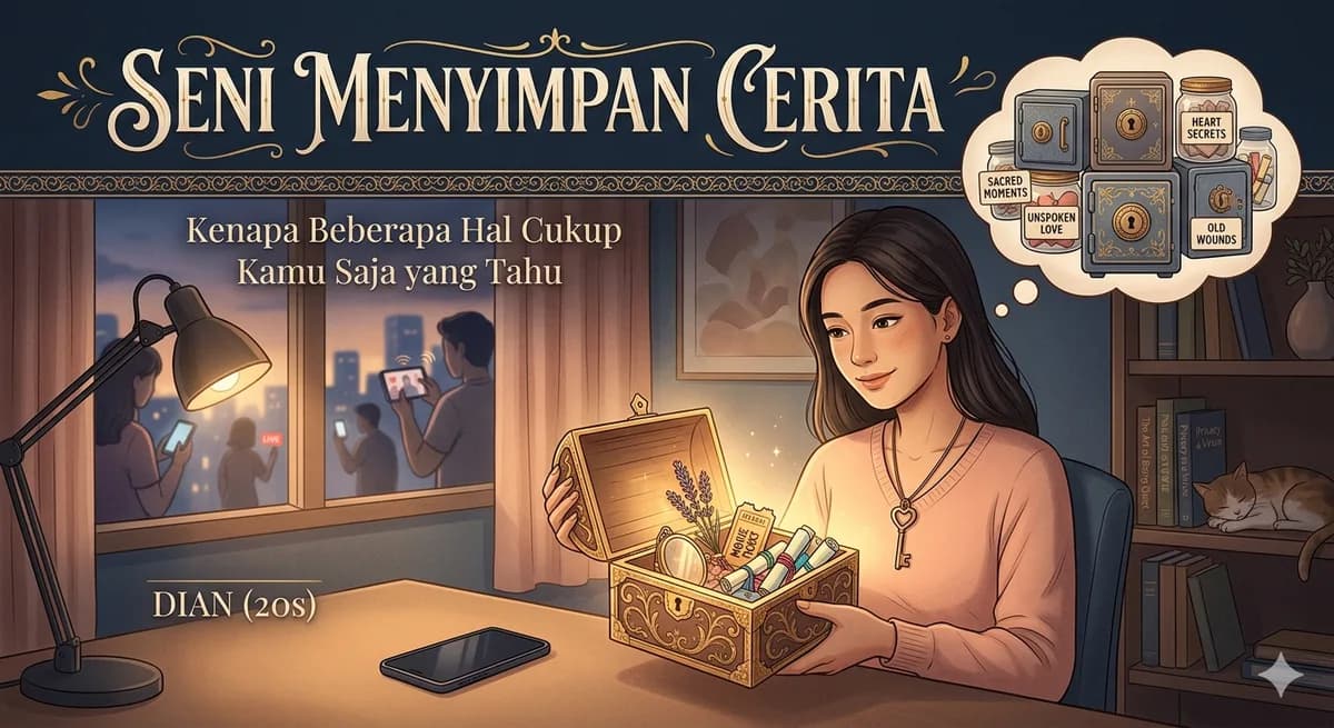 Seni Menyimpan Cerita: Kenapa Beberapa Hal Cukup Kamu Saja yang Tahu