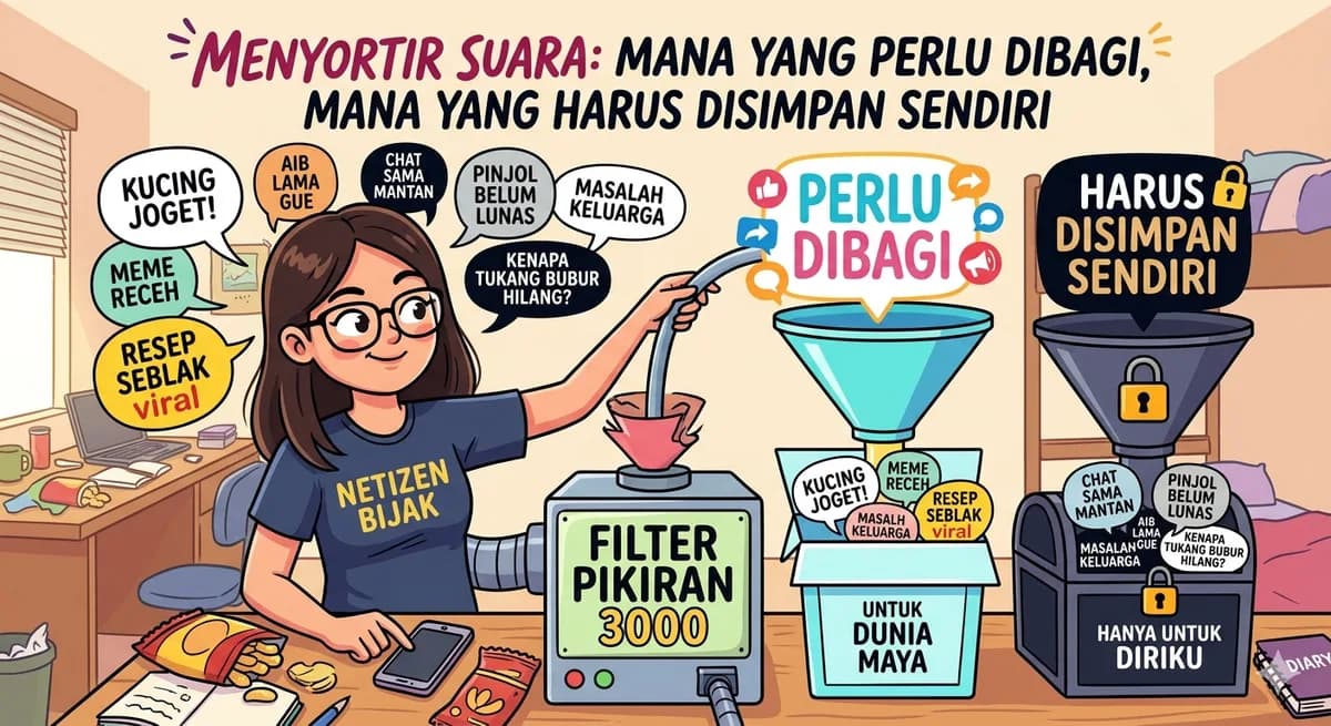 Menyortir Suara: Mana yang Perlu Dibagi, Mana yang Harus Disimpan Sendiri