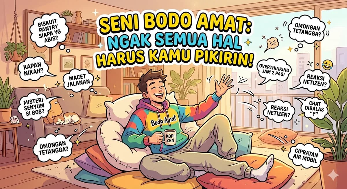 Seni Bodo Amat: Nggak Semua Hal Harus Kita Pikirin!