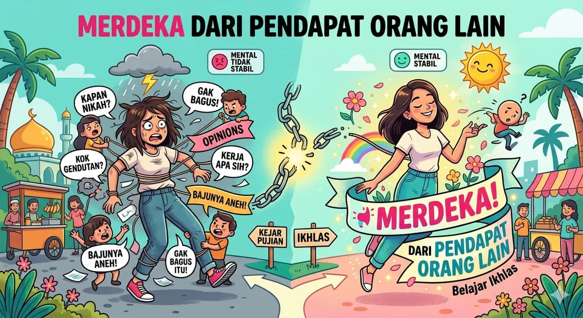 Merdeka dari Pendapat Orang Lain: Belajar Ikhlas Agar Mental Lebih Stabil