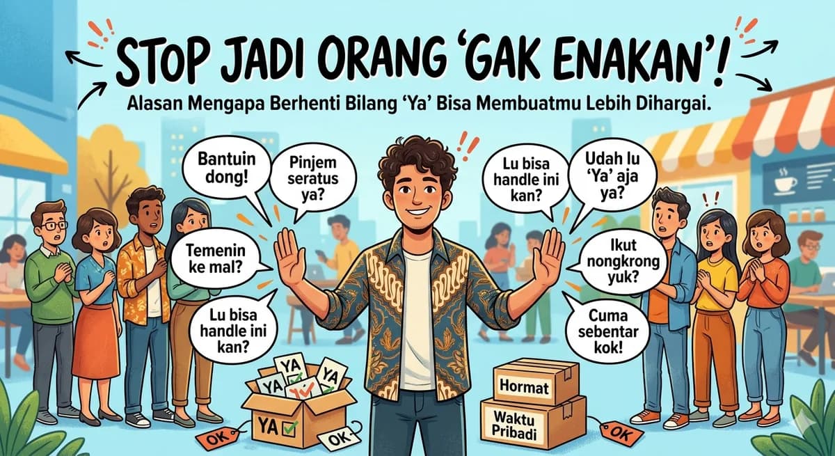 Stop Jadi Orang 'Gak Enakan': Alasan Mengapa Berhenti Bilang 'Ya' Bisa Membuatmu Lebih Dihargai