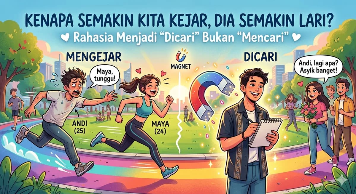 Kenapa Semakin Kita Kejar, Dia Semakin Lari? Rahasia Menjadi 'Dicari' Bukan 'Mencari'