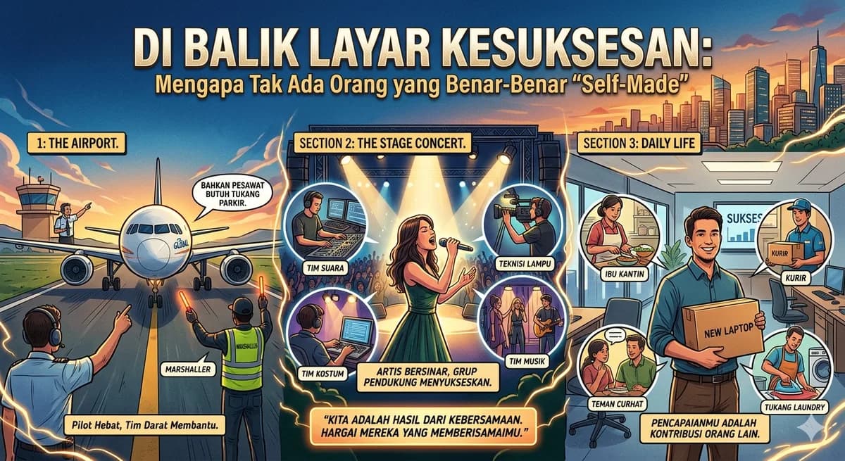 Di Balik Layar Kesuksesan: Mengapa Tak Ada Orang yang Benar-Benar "Self-Made"