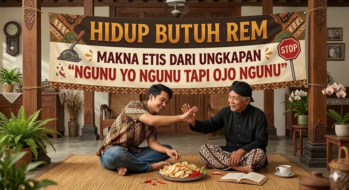 Hidup Butuh Rem: Makna Etis dari Ungkapan “Ngunu Yo Ngunu Tapi Ojo Ngunu”