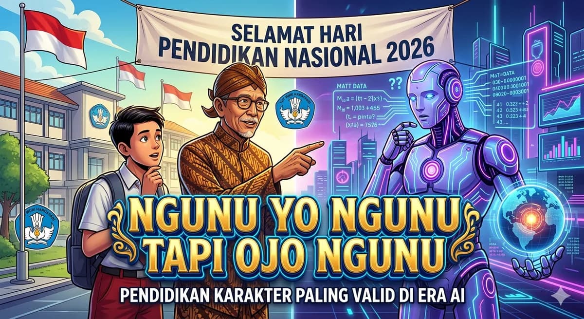 Hardiknas 2026: Jurus "Ngunu Yo Ngunu Tapi Ojo Ngunu", Pendidikan Karakter Paling Valid di Era AI