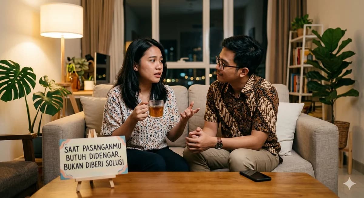 Saat Pasanganmu Butuh Didengar, Bukan Diberi Solusi