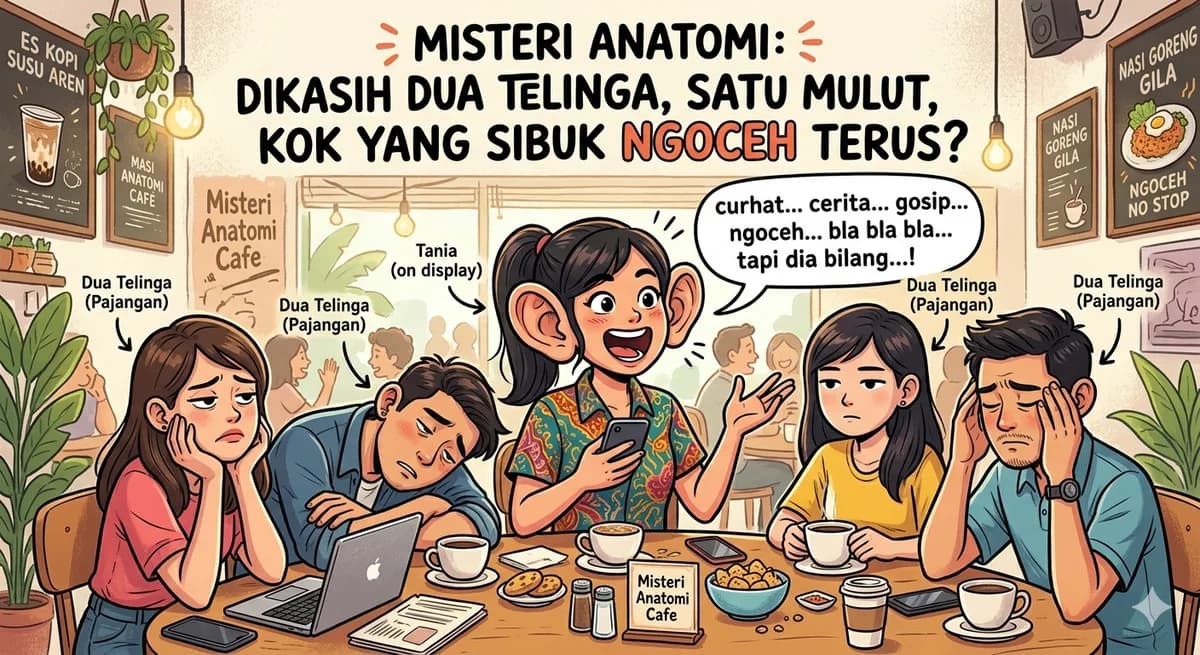 Misteri Anatomi: Dikasih Dua Telinga, Satu Mulut, Kok yang Sibuk Ngoceh Terus?