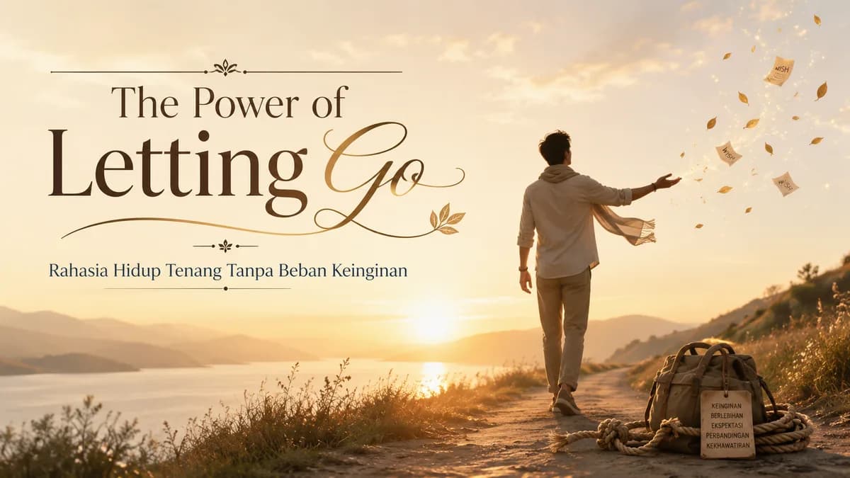 The Power of Letting Go: Rahasia Hidup Tenang Tanpa Beban Keinginan