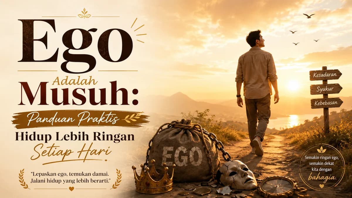 Ego Adalah Musuh: Panduan Praktis Hidup Lebih Ringan Setiap Hari