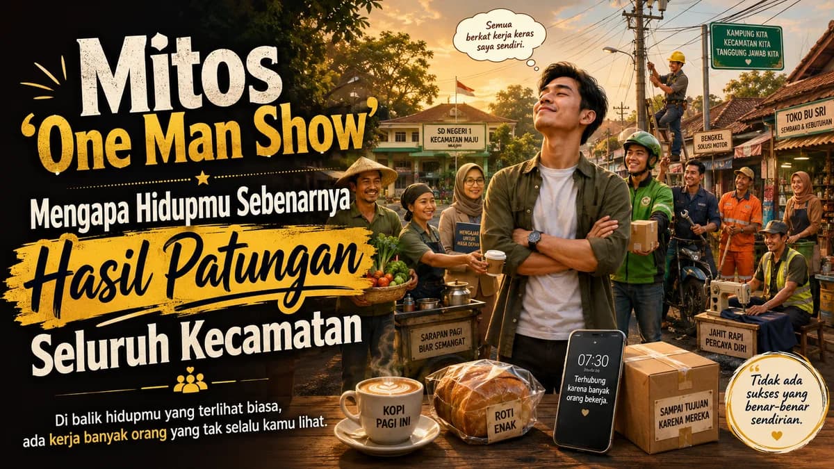 Mitos "One Man Show": Mengapa Hidupmu Sebenarnya Hasil Patungan Seluruh Kecamatan