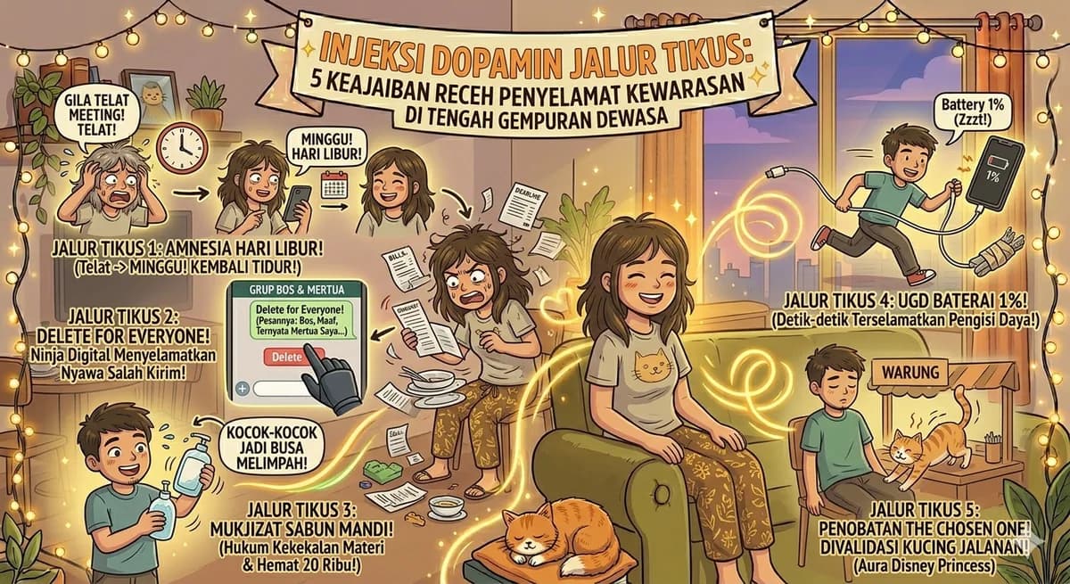 Injeksi Dopamin Jalur Tikus: 5 Keajaiban Receh Penyelamat Kewarasan di Tengah Gempuran Dewasa