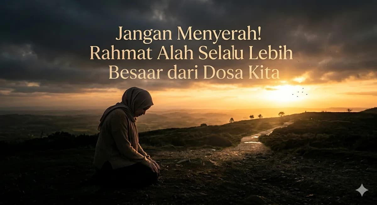 Jangan Menyerah! Rahmat Allah Selalu Lebih Besar dari Dosa Kita