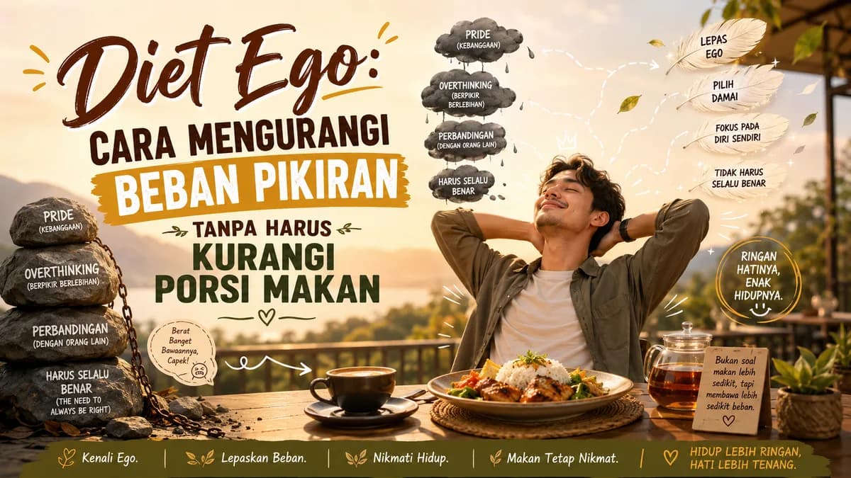 Diet Ego: Cara Mengurangi Beban Pikiran Tanpa Harus Kurangi Porsi Makan