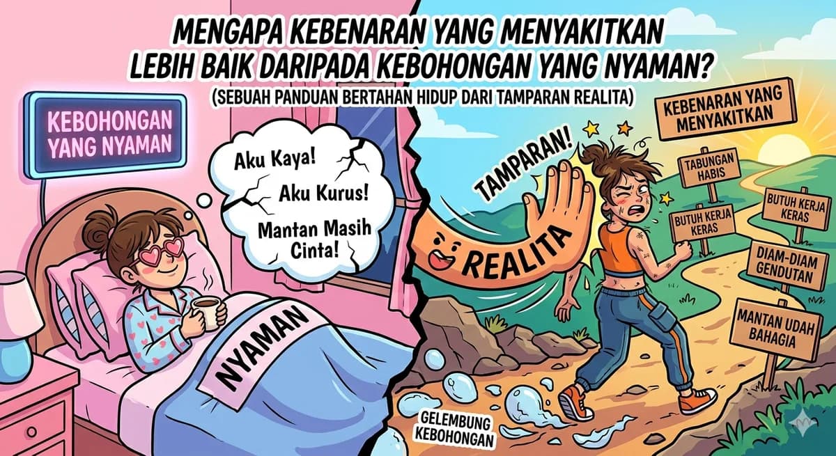 Mengapa Kebenaran yang Menyakitkan Lebih Baik daripada Kebohongan yang Nyaman? (Sebuah Panduan Bertahan Hidup dari Tamparan Realita)