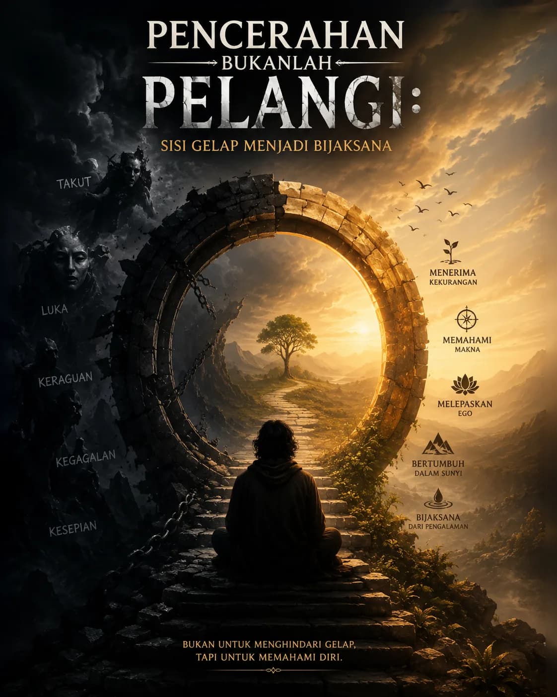Pencerahan Bukanlah Pelangi: Sisi Gelap Menjadi Bijaksana