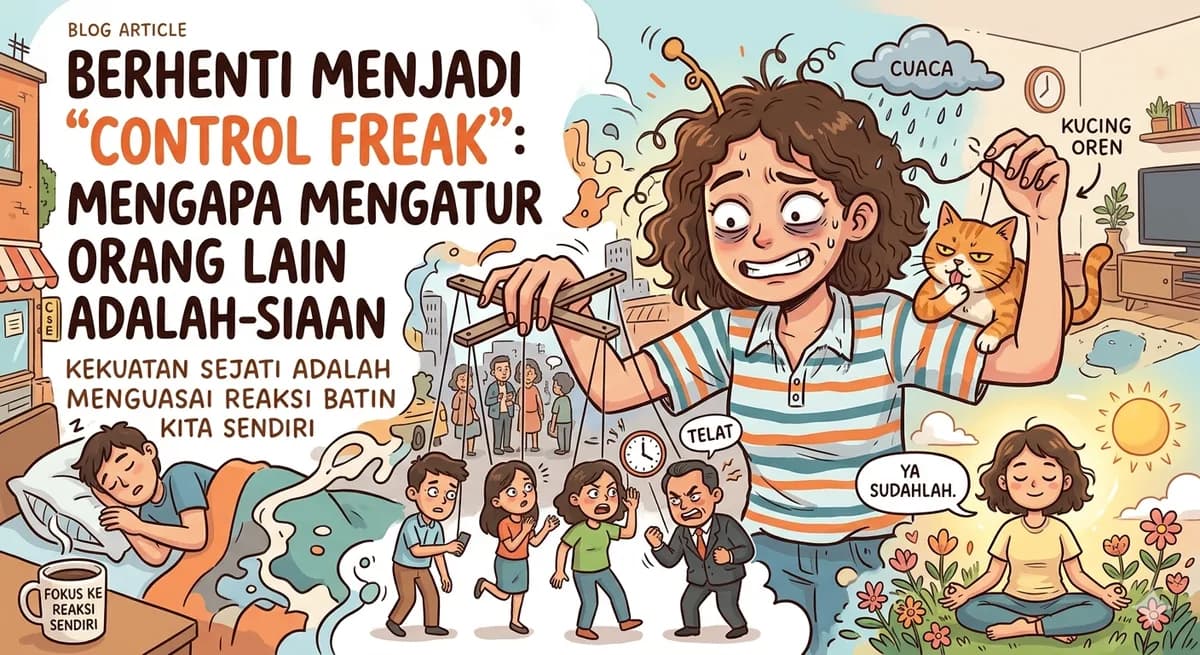 Berhenti Menjadi "Control Freak": Mengapa Mengatur Orang Lain Adalah Kesia-siaan