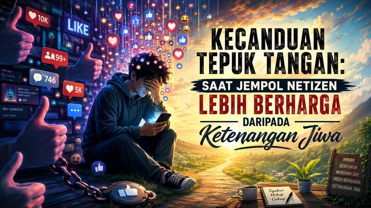 Kecanduan Tepuk Tangan: Saat Jempol Netizen Lebih Berharga daripada Ketenangan Jiwa