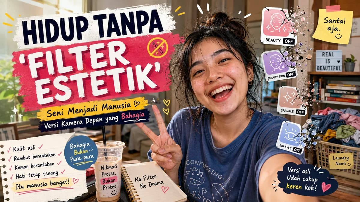 Hidup Tanpa "Filter Estetik": Seni Menjadi Manusia Versi Kamera Depan yang Bahagia