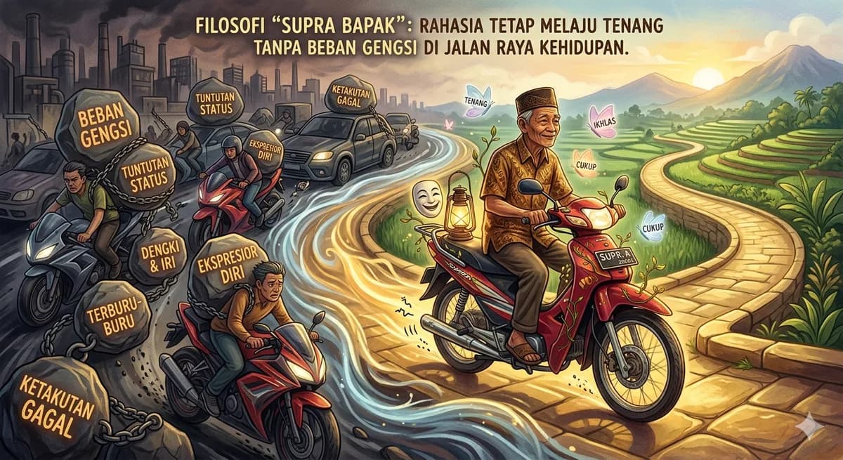 Filosofi "Supra Bapak": Rahasia Tetap Melaju Tenang Tanpa Beban Gengsi di Jalan Raya Kehidupan