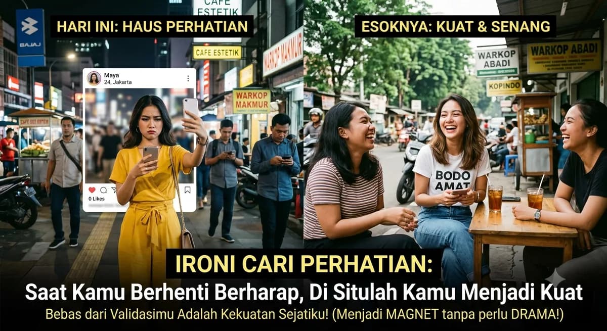 Ironi Cari Perhatian: Saat Kamu Berhenti Berharap, Di Situlah Kamu Menjadi Kuat