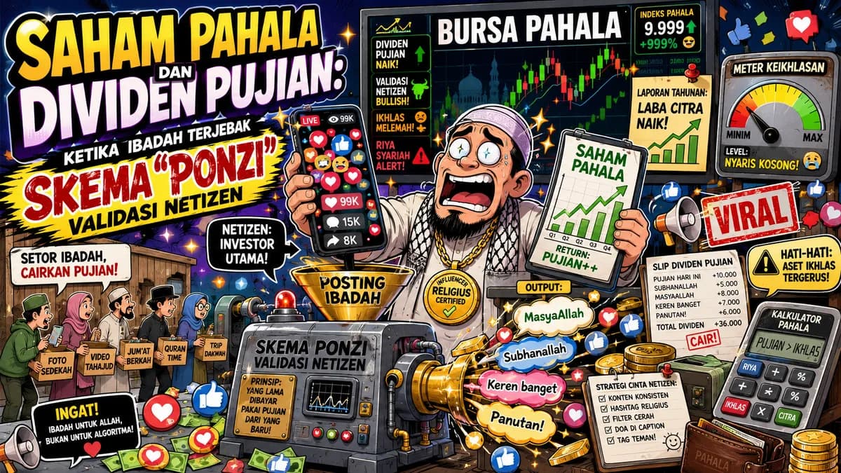 Saham Pahala dan Dividen Pujian: Ketika Ibadah Terjebak Skema "Ponzi" Validasi Netizen