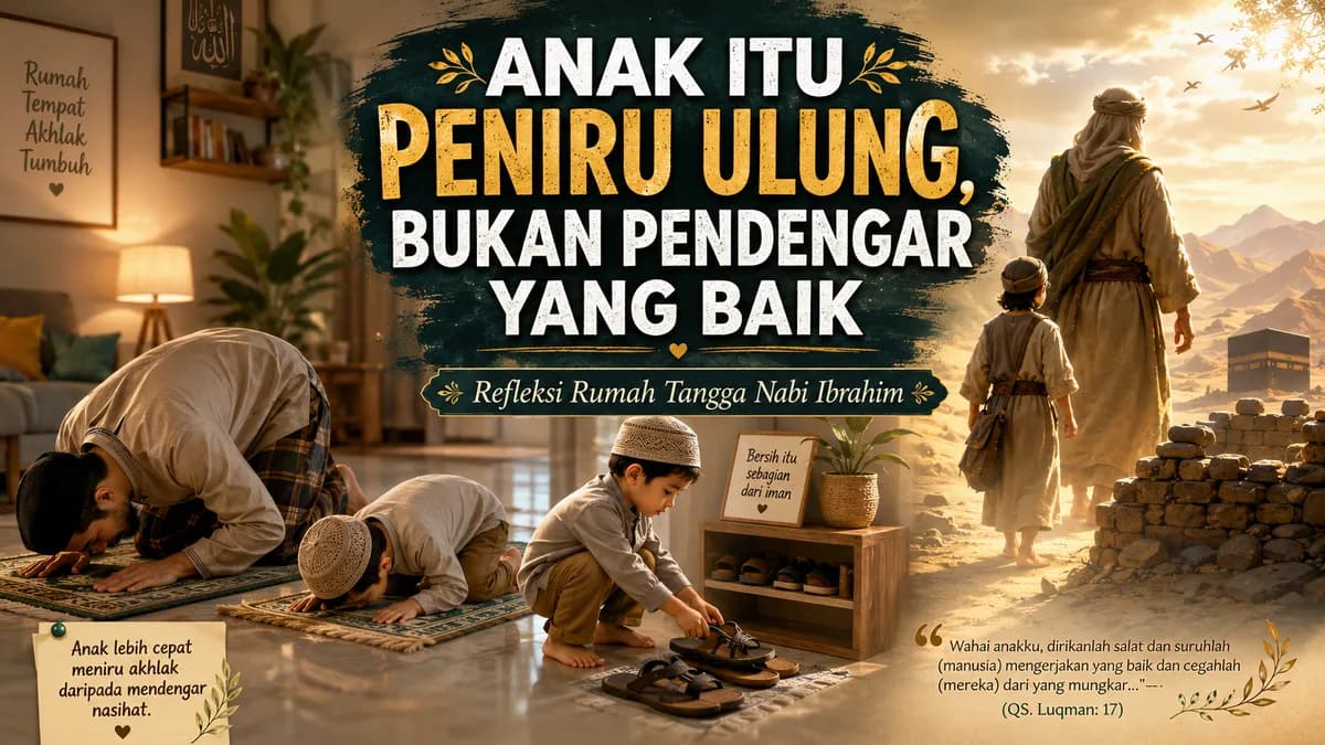 Anak Itu Peniru Ulung, Bukan Pendengar yang Baik (Refleksi Rumah Tangga Nabi Ibrahim)