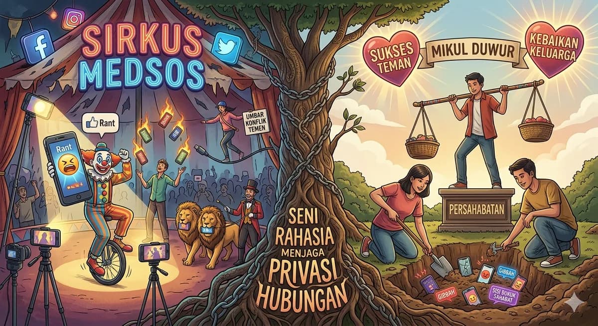"Mendem Jero, Mikul Duwur": Seni Rahasia Biar Hubungan Nggak Kayak Sirkus Medsos