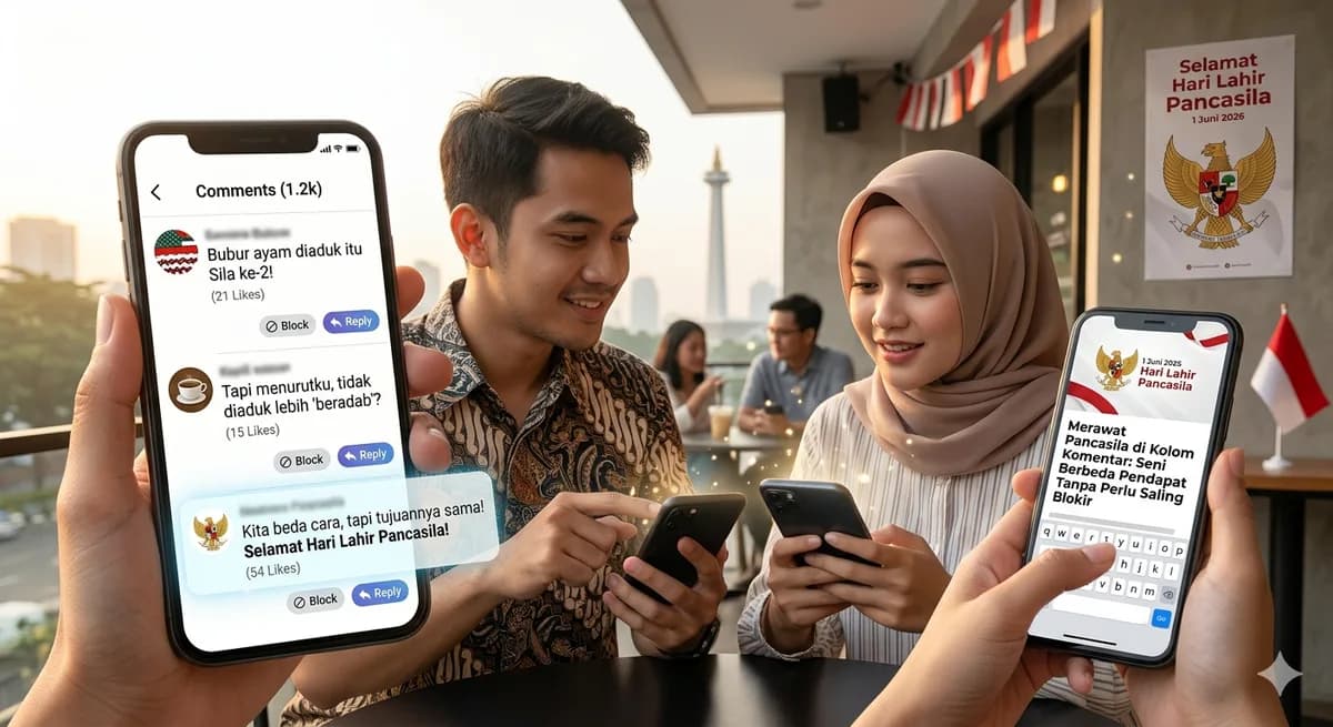 Merawat Pancasila di Kolom Komentar: Seni Berbeda Pendapat Tanpa Perlu Saling Blokir