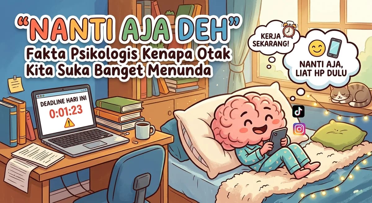"Nanti Aja Deh": Fakta Psikologis Kenapa Otak Kita Suka Banget Menunda