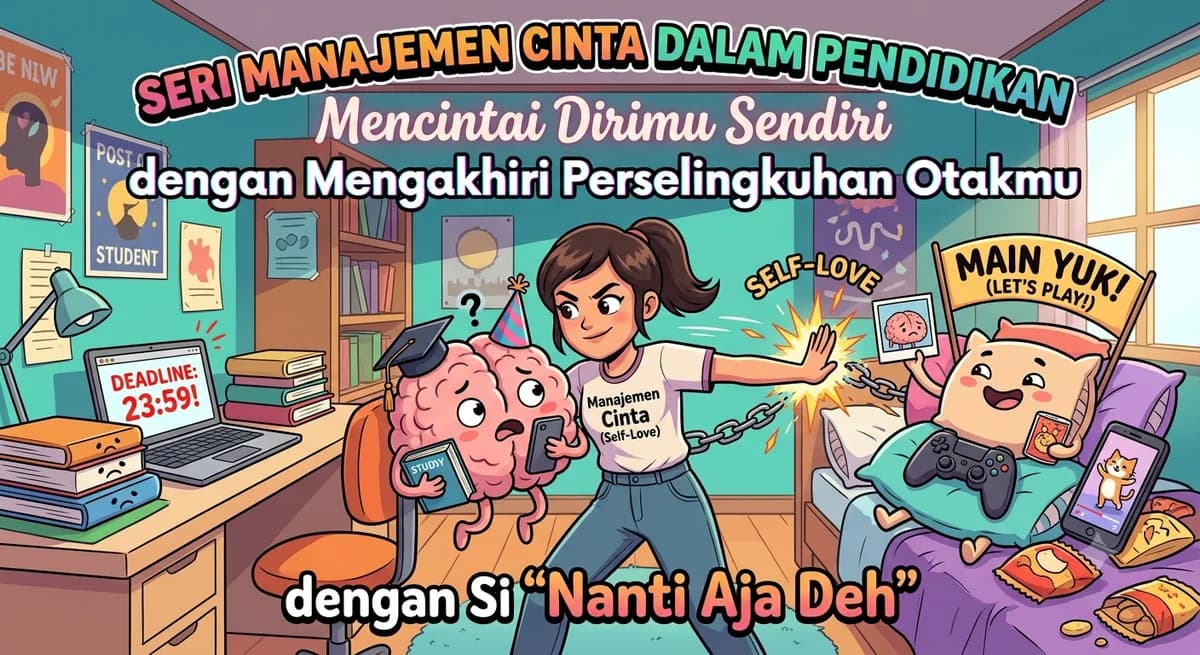 SERI MANAJEMEN CINTA DALAM PENDIDIKAN: Mencintai Dirimu Sendiri dengan Mengakhiri Perselingkuhan Otakmu dengan Si "Nanti Aja Deh"