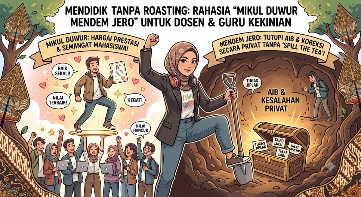 Mendidik Tanpa Roasting: Rahasia "Mikul Duwur Mendem Jero" untuk Dosen & Guru Kekinian