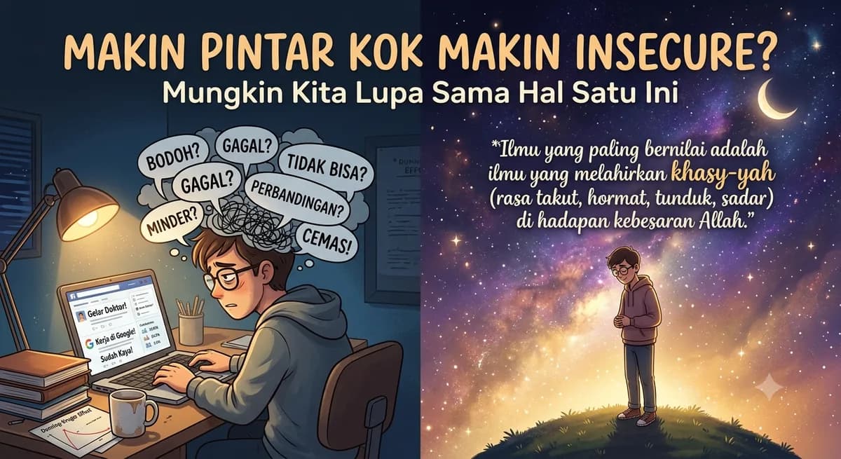 Makin Pintar Kok Makin Insecure? Mungkin Kita Lupa Sama Hal Satu Ini