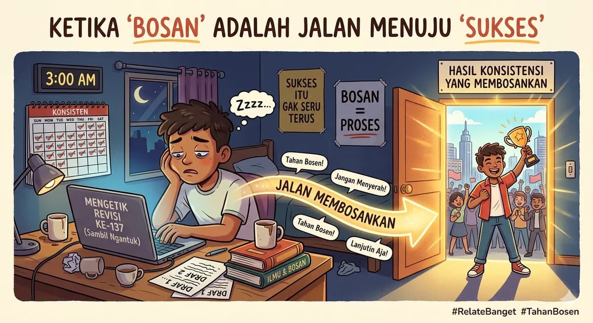 Rahasia Sukses Orang Hebat: Mereka Cuma Lebih Jago Menahan Kuap
