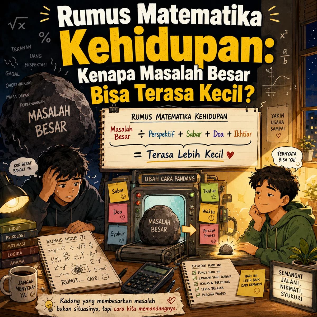 Rumus Matematika Kehidupan: Kenapa Masalah Besar Bisa Terasa Kecil?
